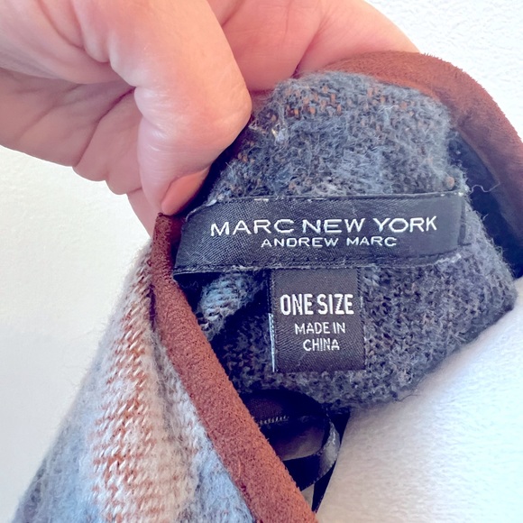 Marc New York Andrew Marc Multicolor Southwest Style Poncho Wrap Cape - One Size - Picture 3 of 3